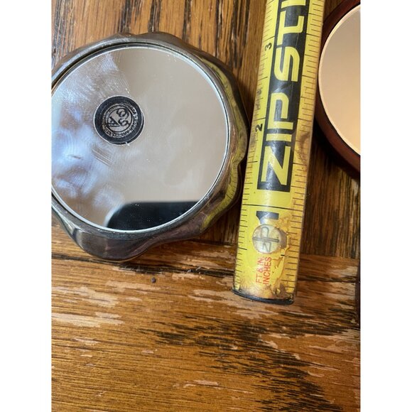 Vintage Handheld & Compact Mirrors Set Goderings Silver Art Co Rose Mirror - Picture 6 of 10